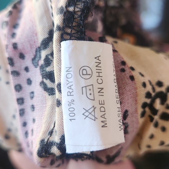 JAASE Boho Wide Leg Palazzo Patchwork Pants - Picture 8 of 8